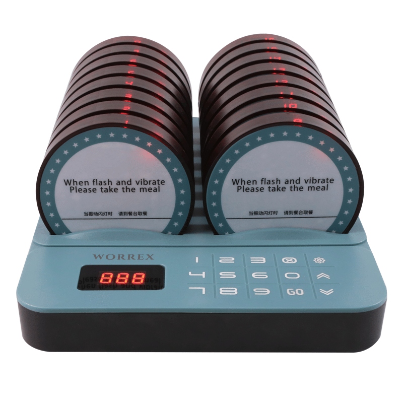 เครื่องเรียกคิวไร้สาย WORREX จำนวน 16 คิว รุ่น W-BCT9316_1